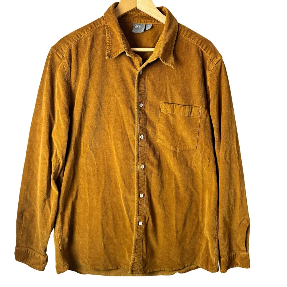 ASOS Corduroy Button-Down Shirt Mens 2XL Work Streetwear Outdoors Gorpcore